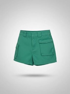 Babaton Emerald Green Cargo Shorts